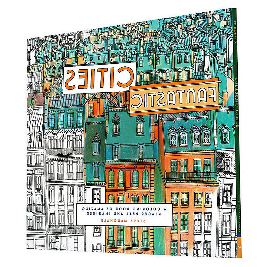 Lekfull present till en arkitekt: "Fantastic Cities" Coloring Book av Steve McDonald