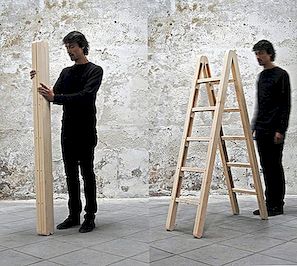 Praktische hoekladder gemakkelijk te comprimeren in een houten paal [Video]