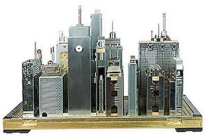 Reciklirani dijelovi računala koriste se za reprodukciju poznatih gradskih skylines
