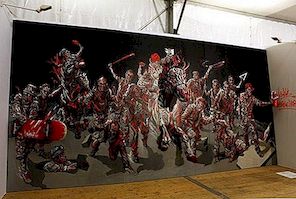 强烈的视觉效果：沙卡的街头艺术风格3D绘画