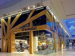 Timberland New Store v Londonu, ki odraža okoljske vrednote blagovne znamke