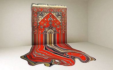 Traditionella Azerbajdzjan mattor förvandlades till hypnotiserande konstverk