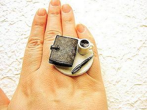 Neobvyklé šperky: Prsten s kroužkem kroužku SouzouCreations