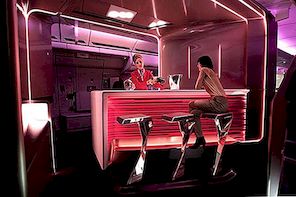 New Virgin Atlanticov bar i kabina virtualne turneje