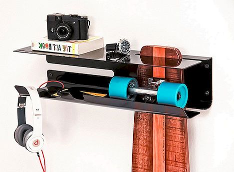 Väggmonterad rack för att visa ditt skateboard av Zanocchi & Starke