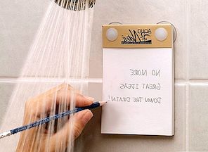 在淋浴时写下想法的防水记事本[视频]