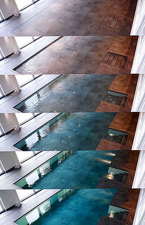 Een permanente stenen vloer die afdaalt in een zwembad; hoe is dat voor een idee?