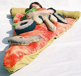 Aptitretande Pizza sovsäck