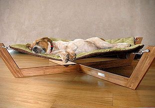 Bekväm bambu hängmatta hund säng