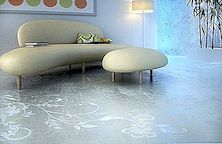 Elegantní design umělecké podlahy