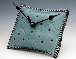 Funny Pillow Shaped Ceramic Wall Clock
