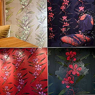 Oriental Orchid Pattern voor het behang