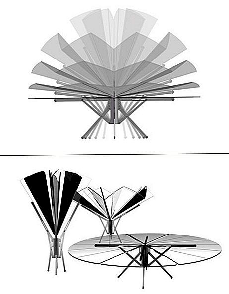 Pracovní deštníková tabulka od Caspara Schmitze