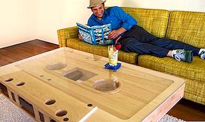 Πρωτότυπο ξύλινο τραπέζι καφέ Mixtape