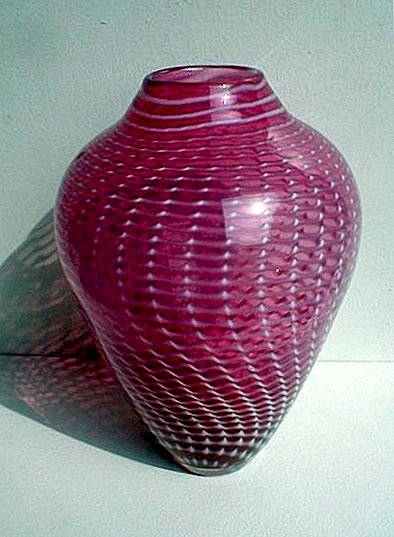 Raymond Nelson Pink Swirl Vase