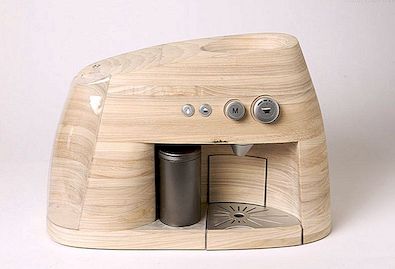 Máy pha cà phê Espresso bằng gỗ phong cách
