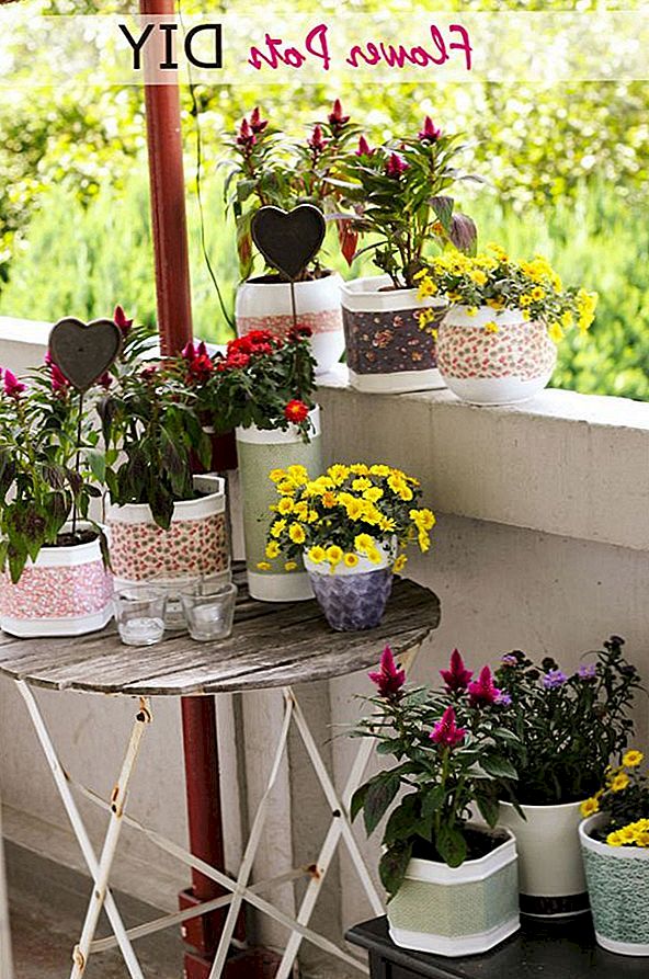 10 söta sätt att dekorera dina blomkrukor