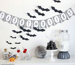 14 gemakkelijke doe-het-decoraties voor een cool halloweenfeest