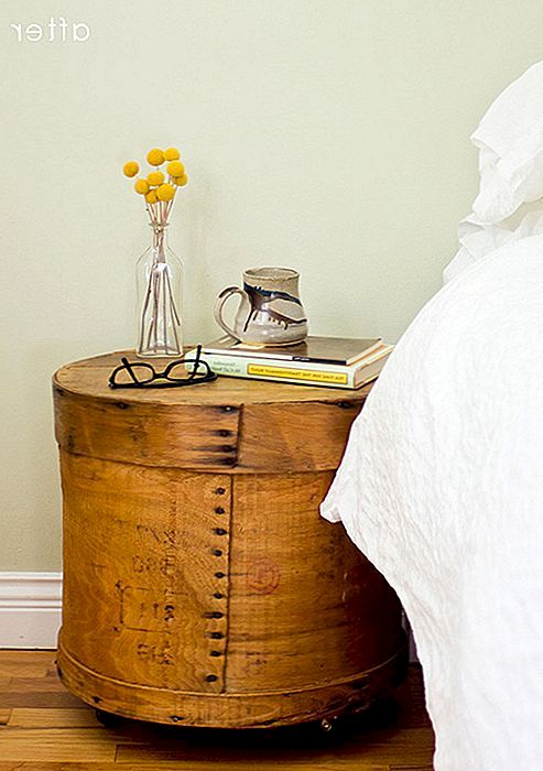Eşsiz bir DIY başucu masası ile yatak odanıza küçük bir cazibe ekleyin
