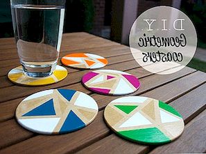 Chic DIY Coaster Designs s geometrickými výtisky