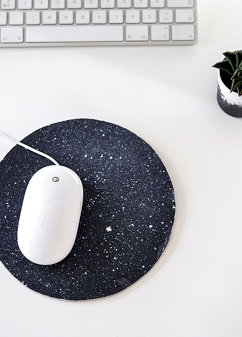 DIY kosmische trend geïnspireerde Mousepad