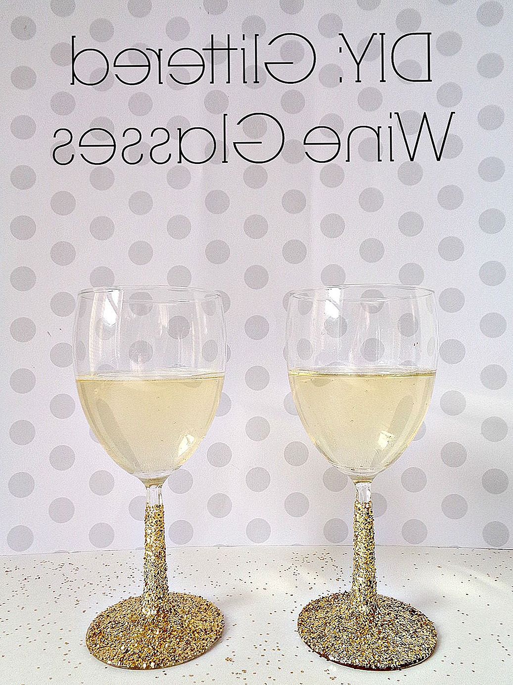 DIY: sjajni vinski čaše
