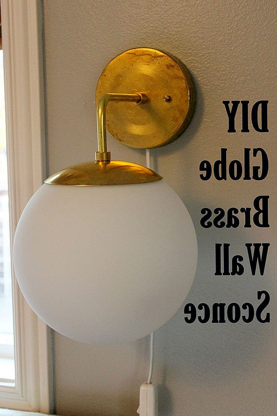 DIY Globe Brass Wall Sconce