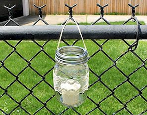 DIY Opknoping Mason Jar Outdoor kaars