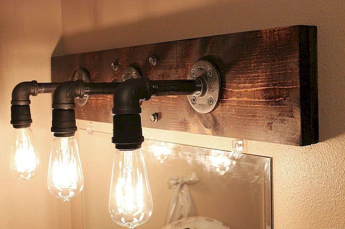 DIY Industriële badkamer Verlichtingsarmaturen