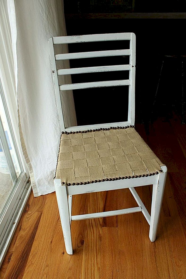 Ghế đay DIY Ghế: Tặng một chiếc ghế cũ Mục đích mới
