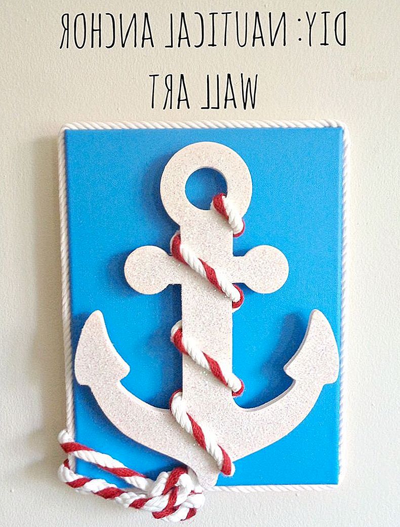 DIY Nautical Anchor Wall Art