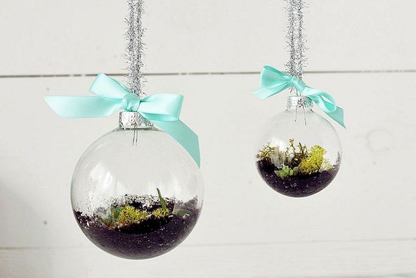 DIY Terrarium-ornamenten voor de kerstboom