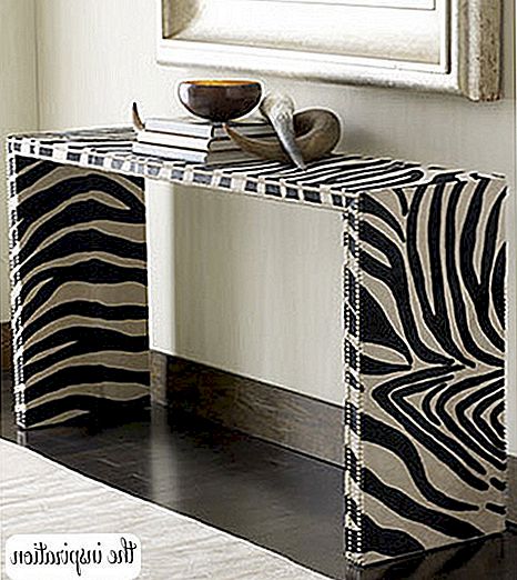 DIY Zebra-consoletafel
