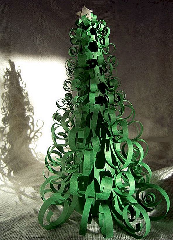 Jednostavno DIY Curly Božićno drvce