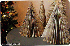 Easy DIY Paperback kerstbomen