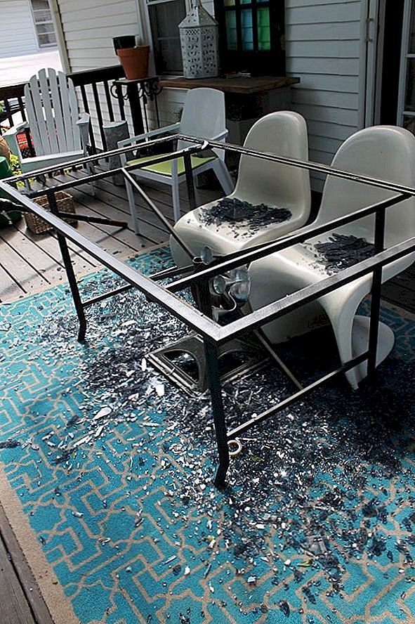 Od zlomljene steklene mize do lesa