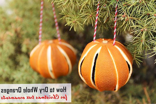 Hvordan tørke hele appelsiner til juletre Ornaments