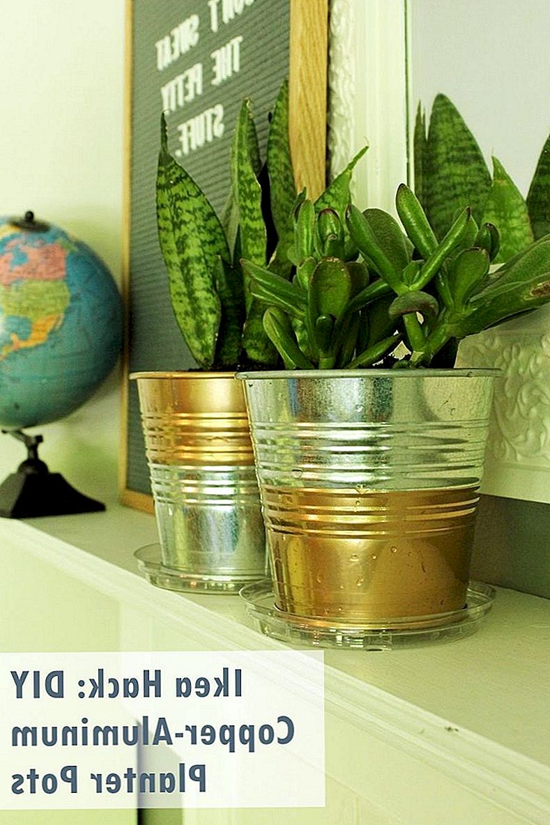 Ikea Hack: DIY koper-gegalvaniseerde plantenbakpotten