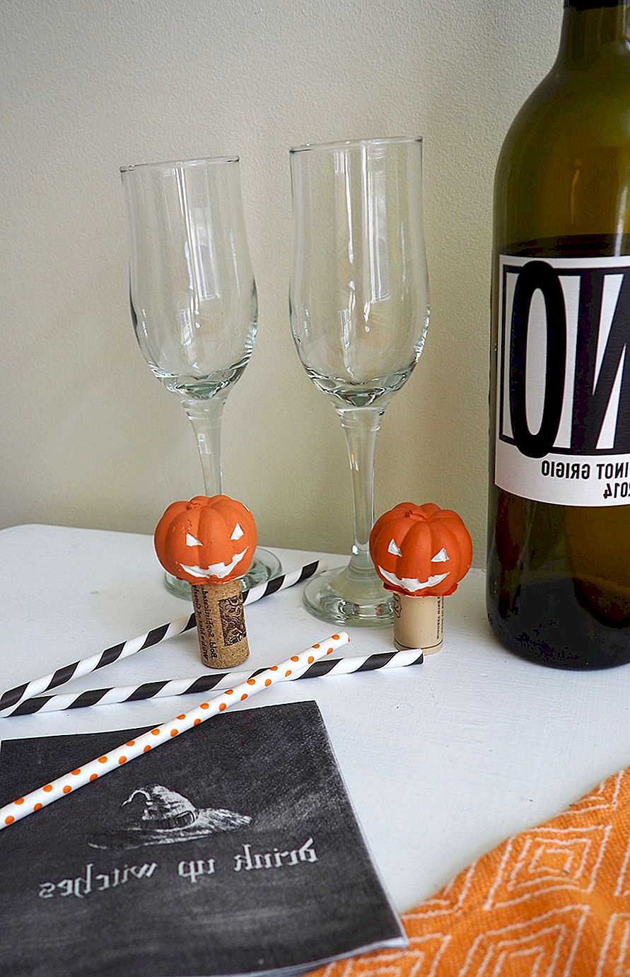 Jack O’Lantern Wine Stopper Dự án DIY cho Halloween