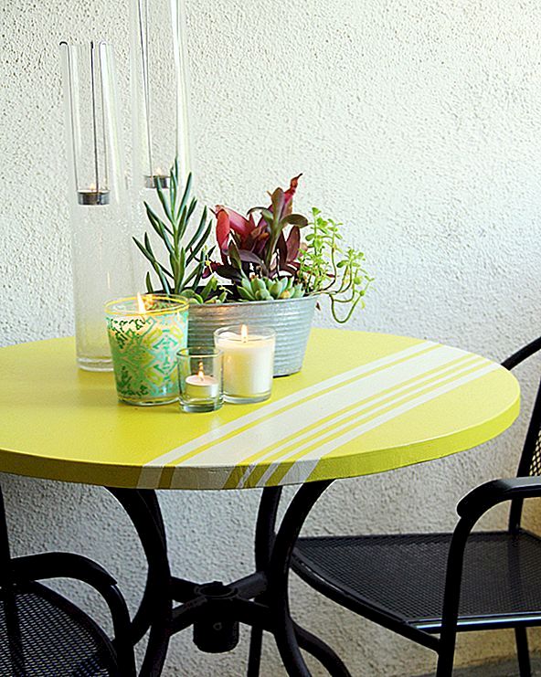 Lovely DIY Patio Cocktail Table