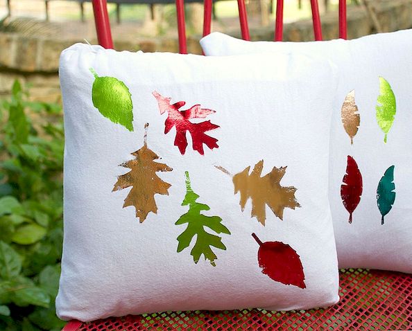 Maak Foiled Pillows voor herfst