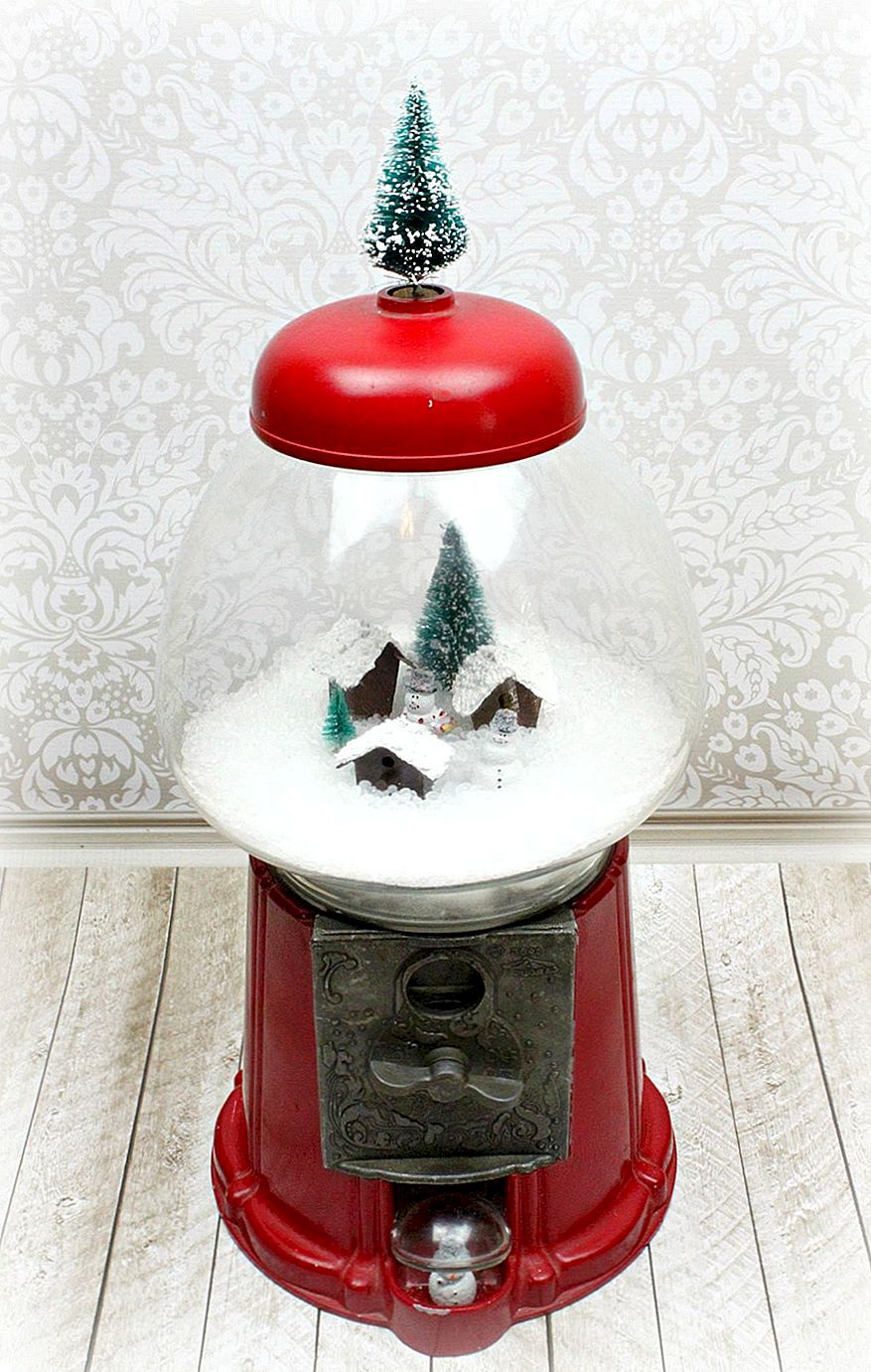 Κάντε το Gumball Machine Snow Globe Decor