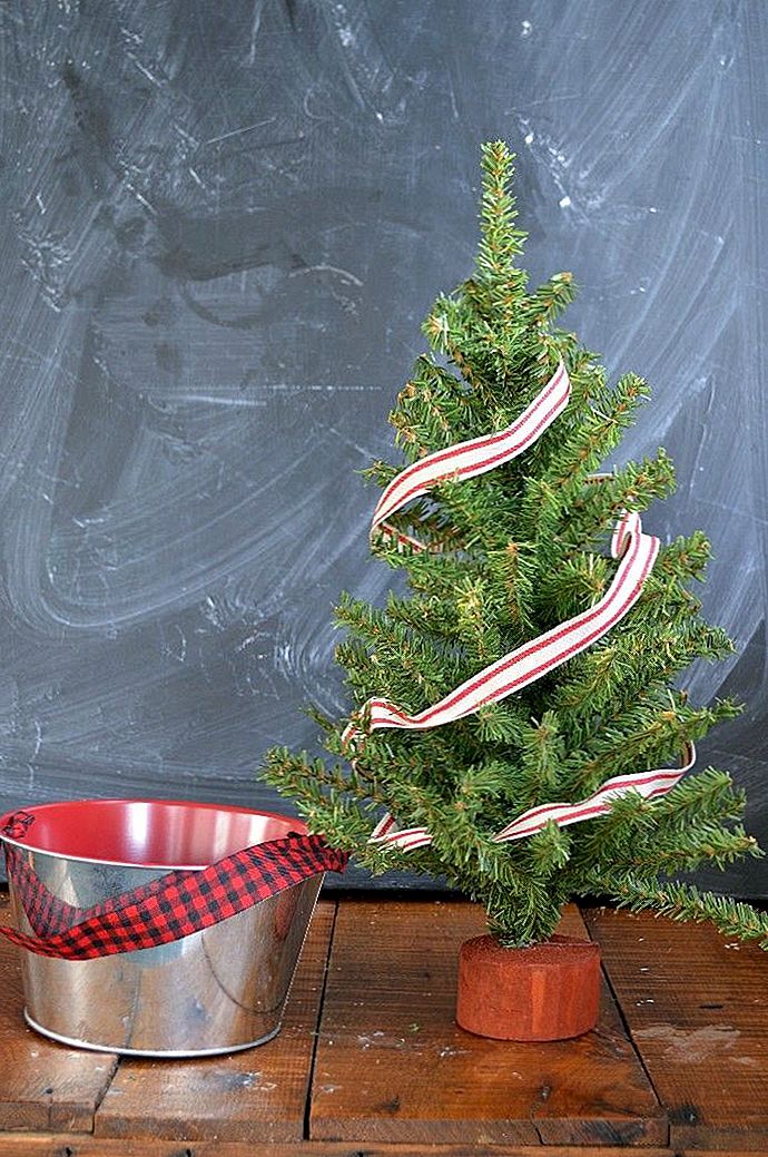 Mini-kerstbomen verpakt met vreugde en vrolijkheid