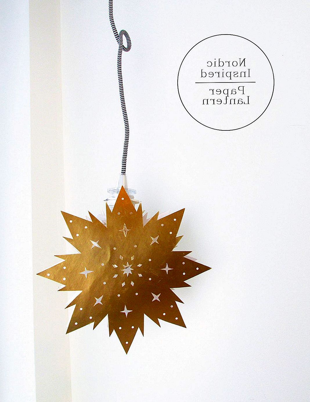 Nordic Inspired Paper Star Lantern
