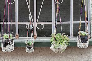 Original DIY Colorful Hanging Window Planters