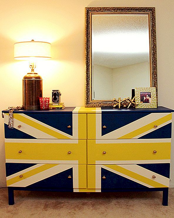 Gepersonaliseerde DIY Union Jack-dressoir