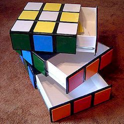 Rubik's kubus ladekast