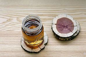 Rustik och miljövänlig DIY Wood Coasters