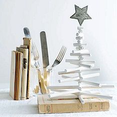 Jednoduchý DIY miniaturní vánoční strom