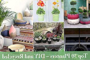 Topp 30 Planters - DIY og resirkulert